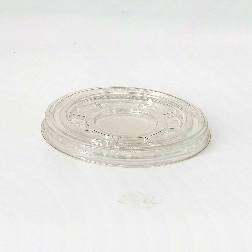 Flachdeckel für Trinkbecher ohne Kreuzschlitz
