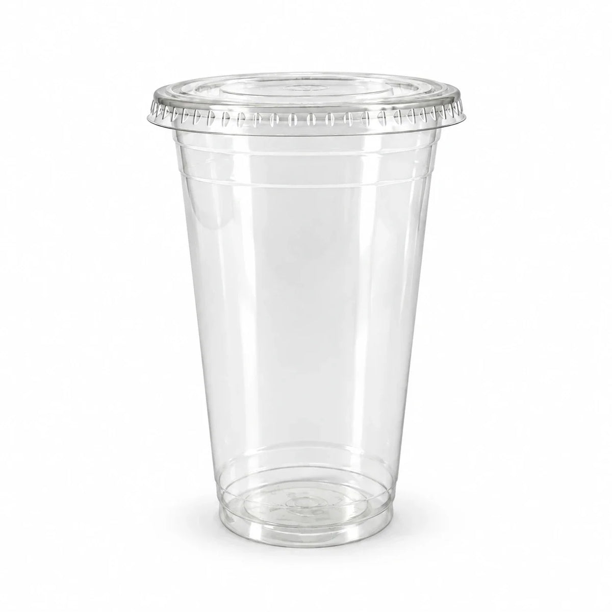 Trinkbecher 500ml aus rPET mit Flachdeckel