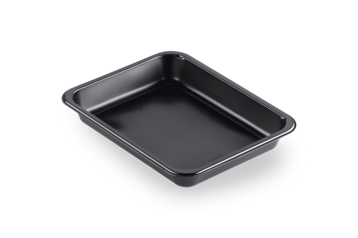 PP-Schale Caterline 227 x 178 x 32 mm Schwarz | ungeteilt Verpackung2Go