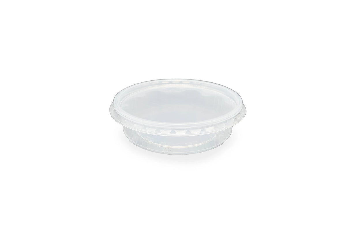 Feinkostbecher mit Deckel 125ml Rund Verpackung2Go