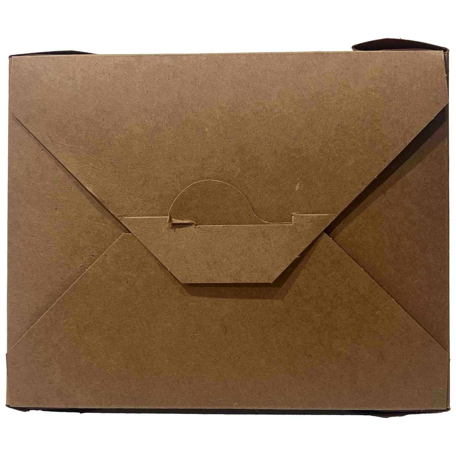 Take Away Box Kraft aus braunem Papier, 1000ml, mit praktischem Faltdeckel für umweltfreundlichen Lebensmitteltransport.