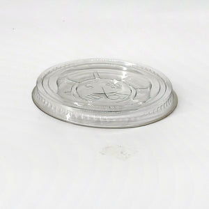 Flachdeckel für Trinkbecher mit Kreuzschlitz