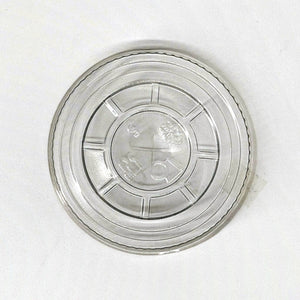 Flachdeckel für Trinkbecher mit Kreuzschlitz