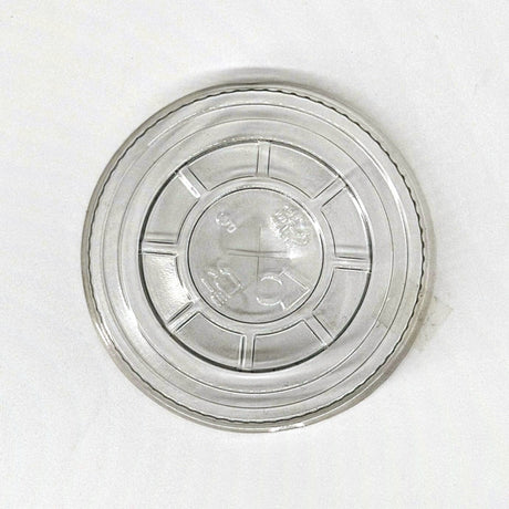 Flachdeckel für Trinkbecher mit Kreuzschlitz