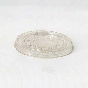 Flachdeckel für Trinkbecher ohne Kreuzschlitz