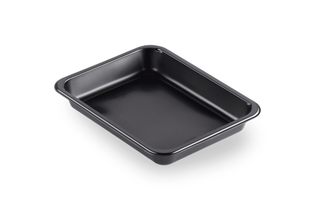 PP-Schale Caterline 227 x 178 x 32 mm Schwarz | ungeteilt Verpackung2Go