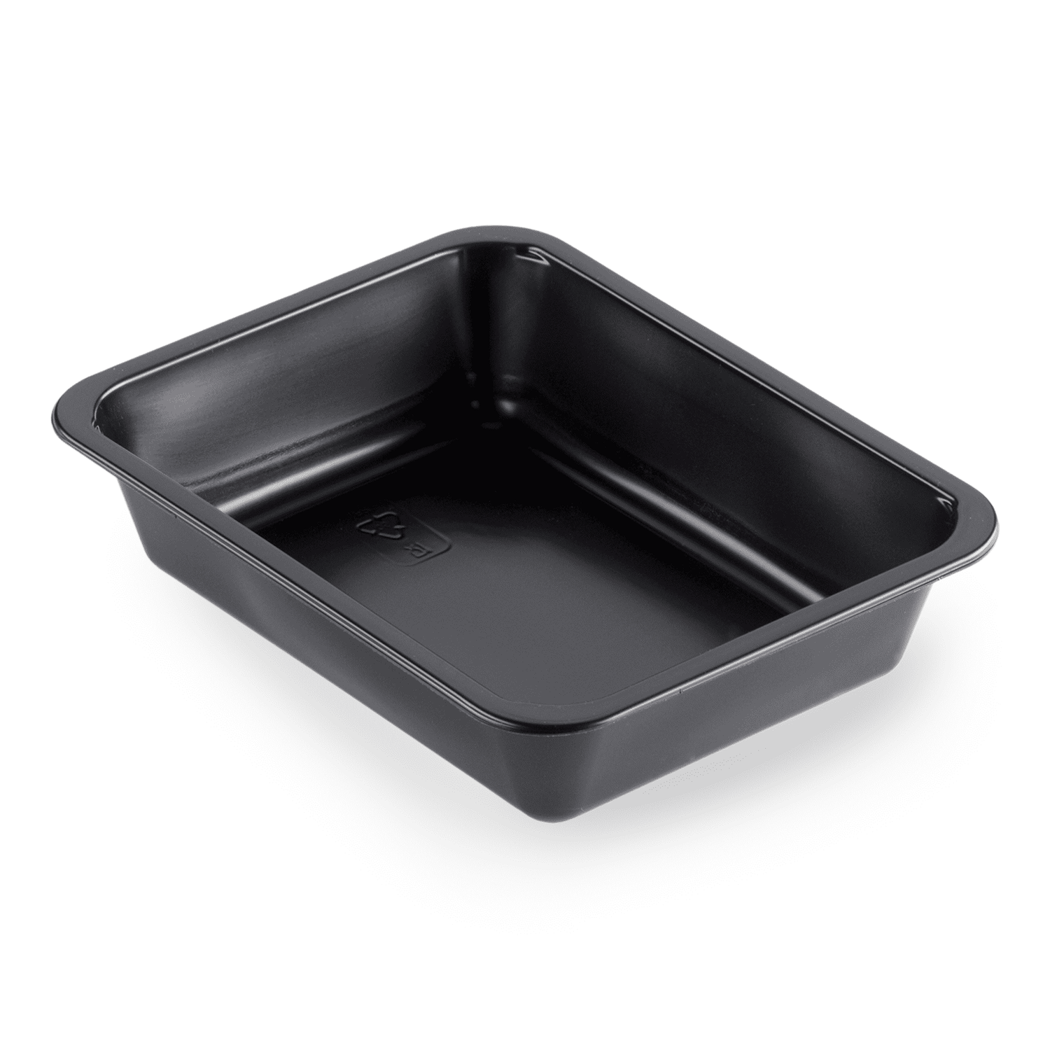 PP-Schale Caterline 227 x 178 x 50mm ungeteilt | schwarz Verpackung2Go