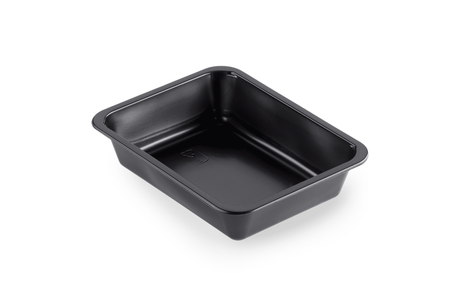 PP-Schale Caterline 227 x 178 x 50mm ungeteilt | schwarz Verpackung2Go