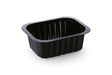 PP-Schälchen 138 x 114 x 53 mm ungeteilt | schwarz Verpackung2Go