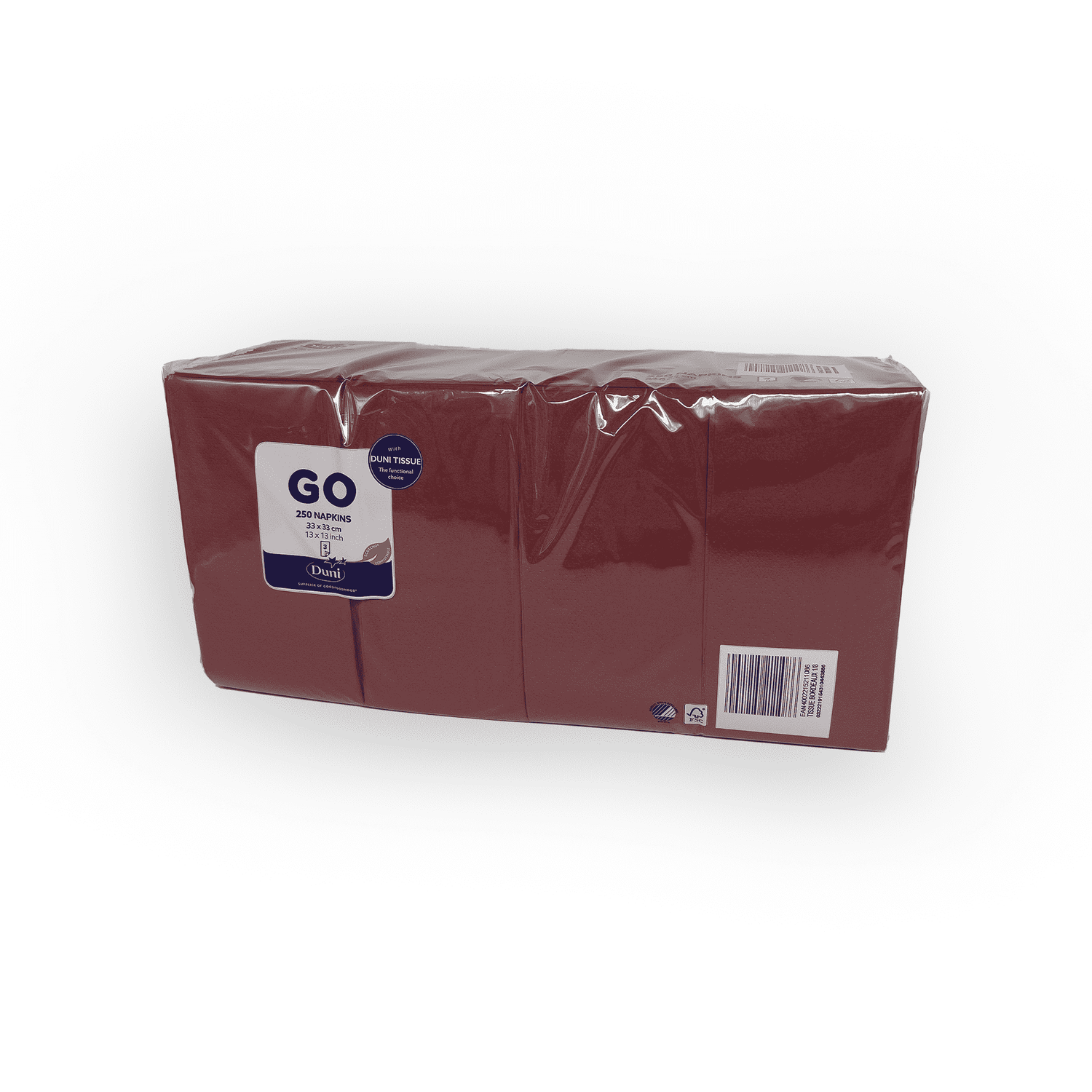 Tissue Serviette 33 x 33cm bordeaux Verpackung2Go