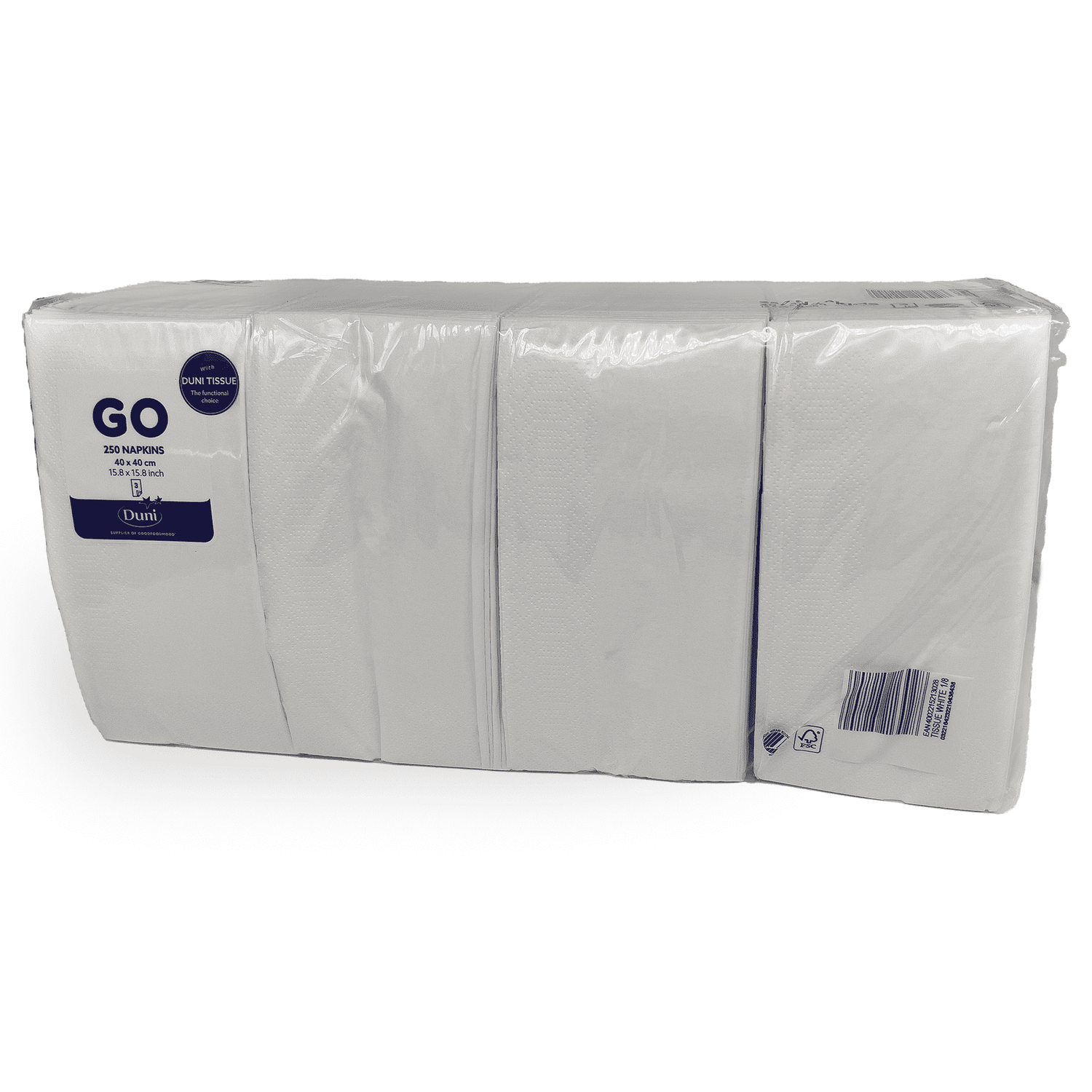 Tissue Serviette 40x40cm 3 lagig weiß Verpackung2Go