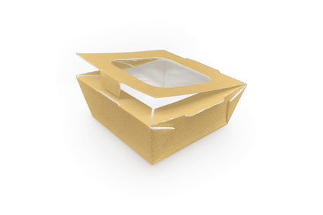 Food to Go Box medium - mit Sichtfenster Verpackung2Go