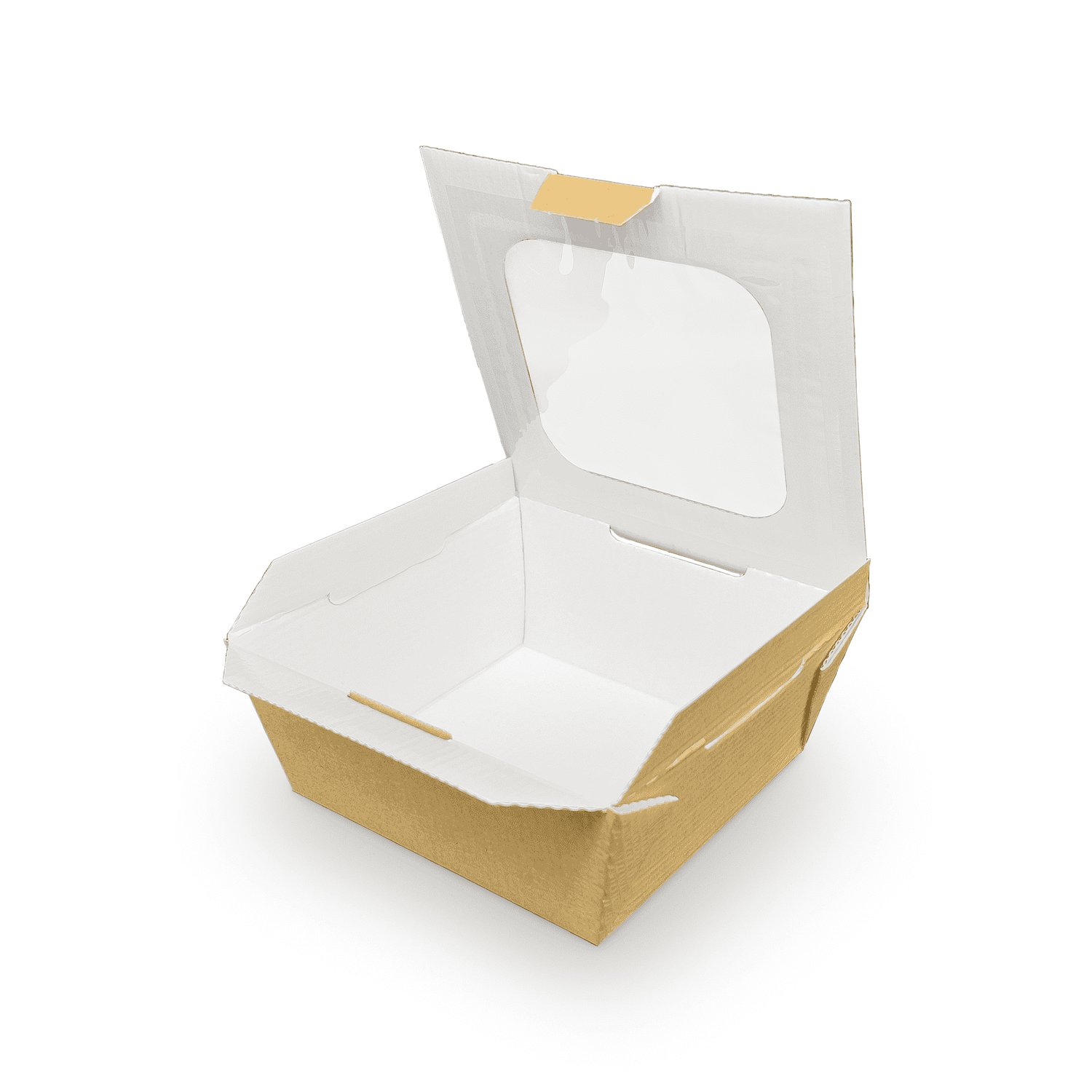 Food to Go Box medium - mit Sichtfenster Verpackung2Go