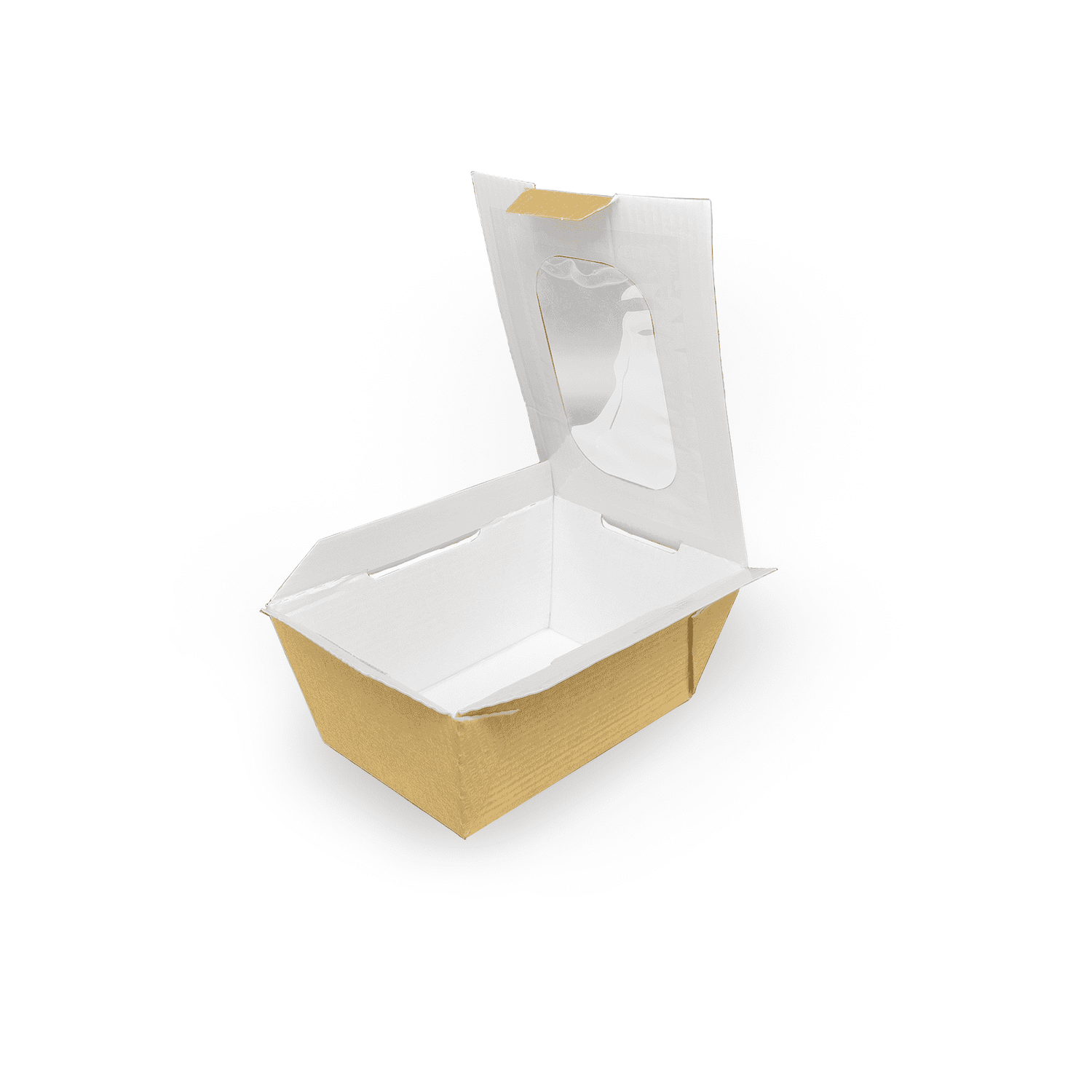 Food to Go Box small - mit Sichtfenster Verpackung2Go