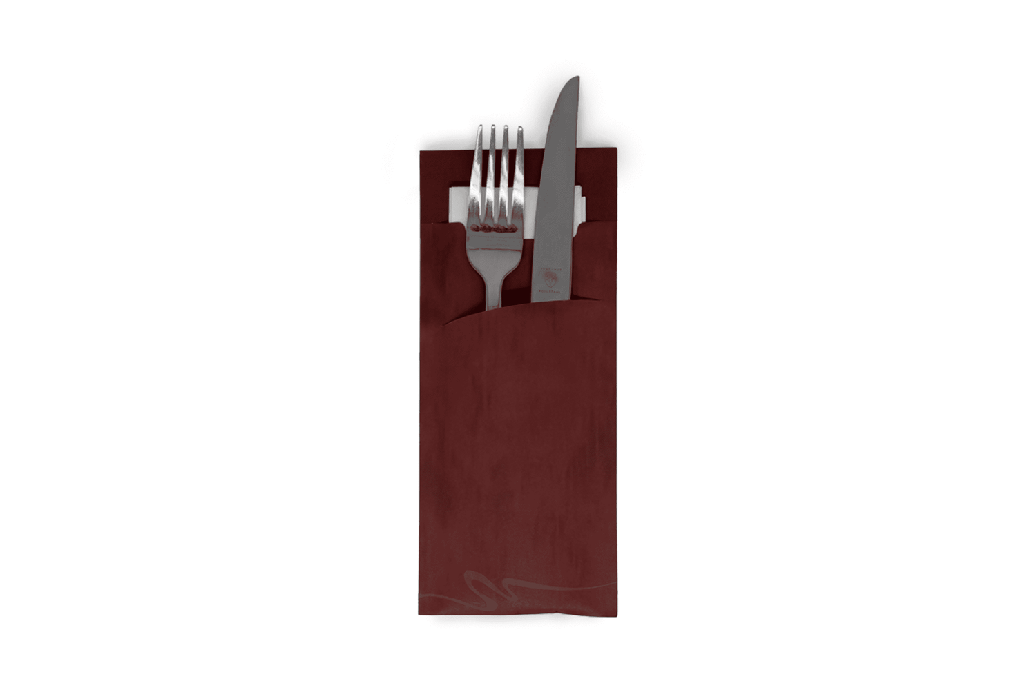 Serviettentasche bordeaux inklusiv Serviette (pochetto) Verpackung2Go
