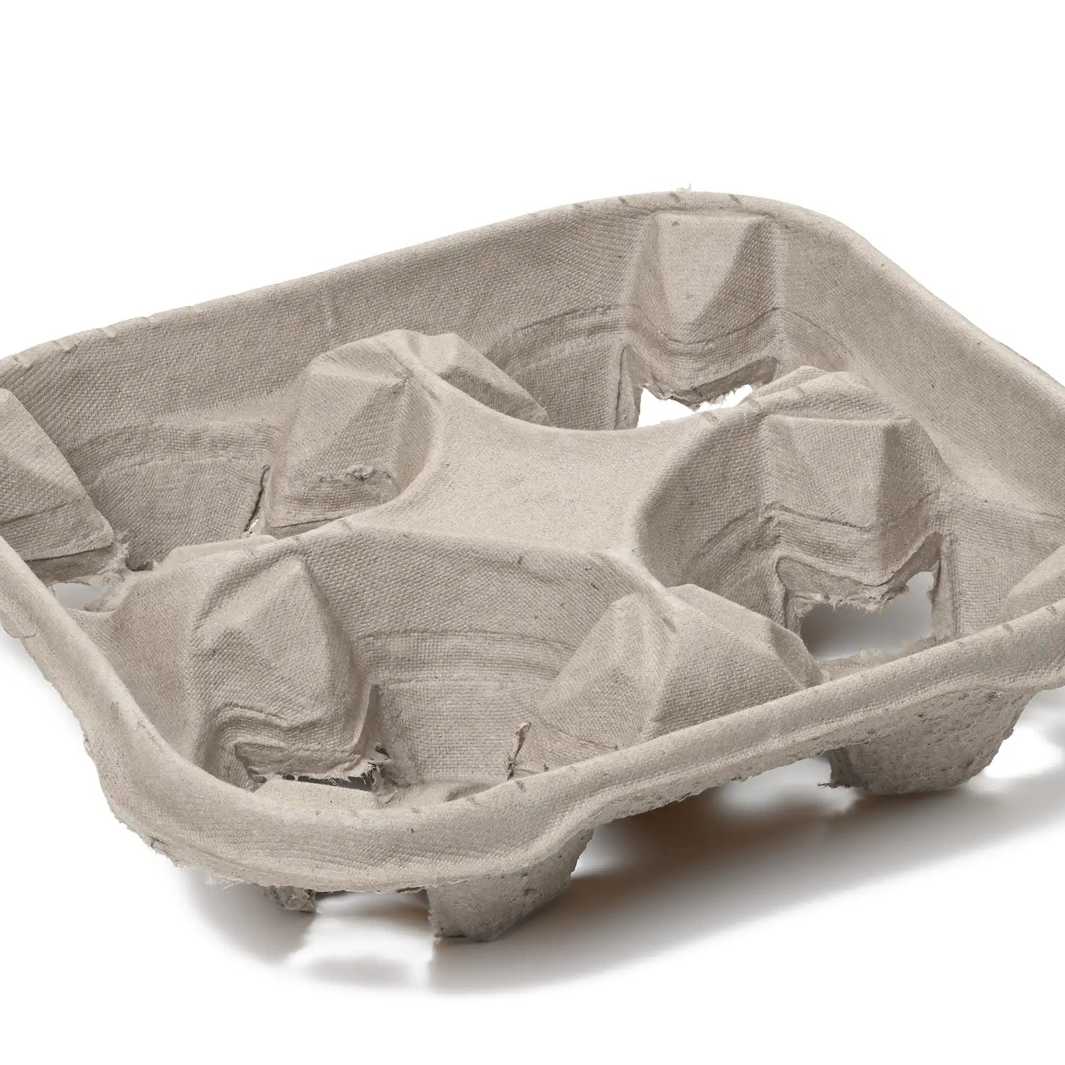 Tragetablett aus Papier für 4 Becher Verpackung2Go