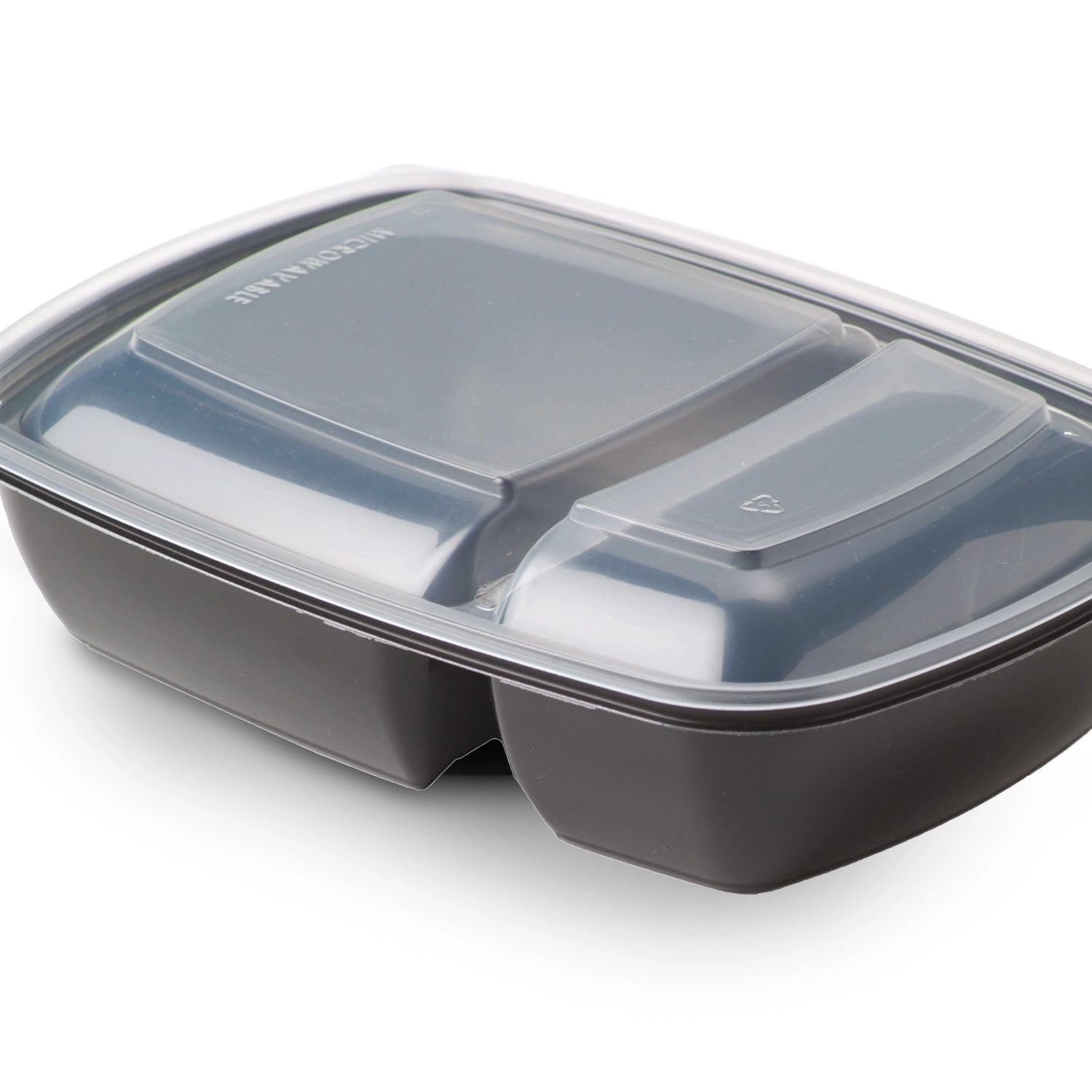 Verpackung2Go Deckel für FASTPACK Menüschale mit Fächer