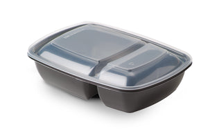 Verpackung2Go Deckel für FASTPACK Menüschale mit Fächer