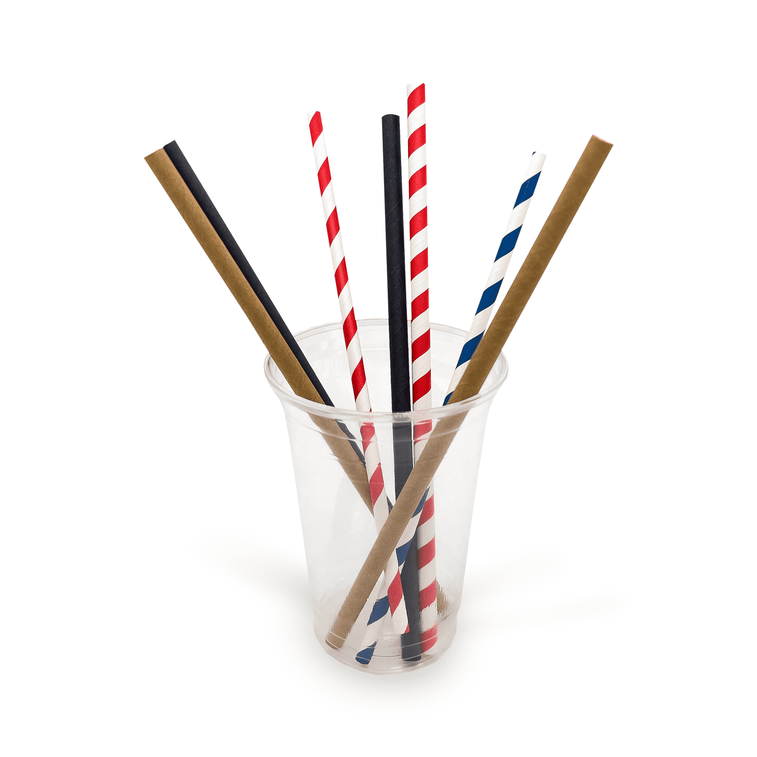 Papier - Strohhalme 23cm, ∅6mm, JUMBO Verpackung2Go