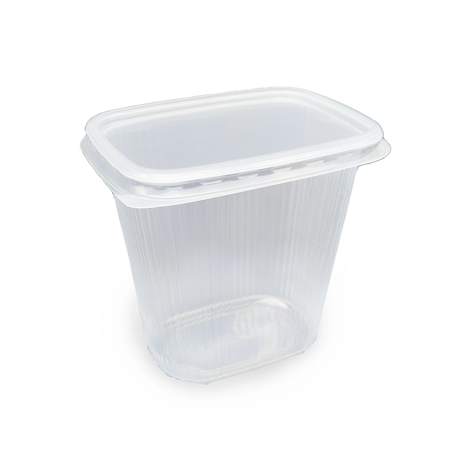 Feinkostbecher mit Deckel 500ml eckig Verpackugn2Go