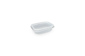 Feinkostbecher mit Deckel 150ml eckig Verpackung2Go